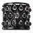 Contemporary Matte Black Wall Sconce With Glass Droplets And Ellipse Cutouts For Pathways And Entryways Stylish Decorative Wall Lighting For Bed Side
