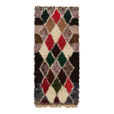 One-of-a-Kind 2'11”x6' Hand Knotted Area Rug
