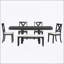Ensemble de salle à manger extensible Farmhouse 82 pouces avec 4 chaises rembourrées, banc et rallonges amovibles pour plus de confort et de style-479038733-479038734