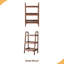 Banc de rangement, range-chaussures en bois de hêtre à 3 niveaux pour le vestibule, rangement de qualité supérieure pour la salle de bain et le salon-471131
