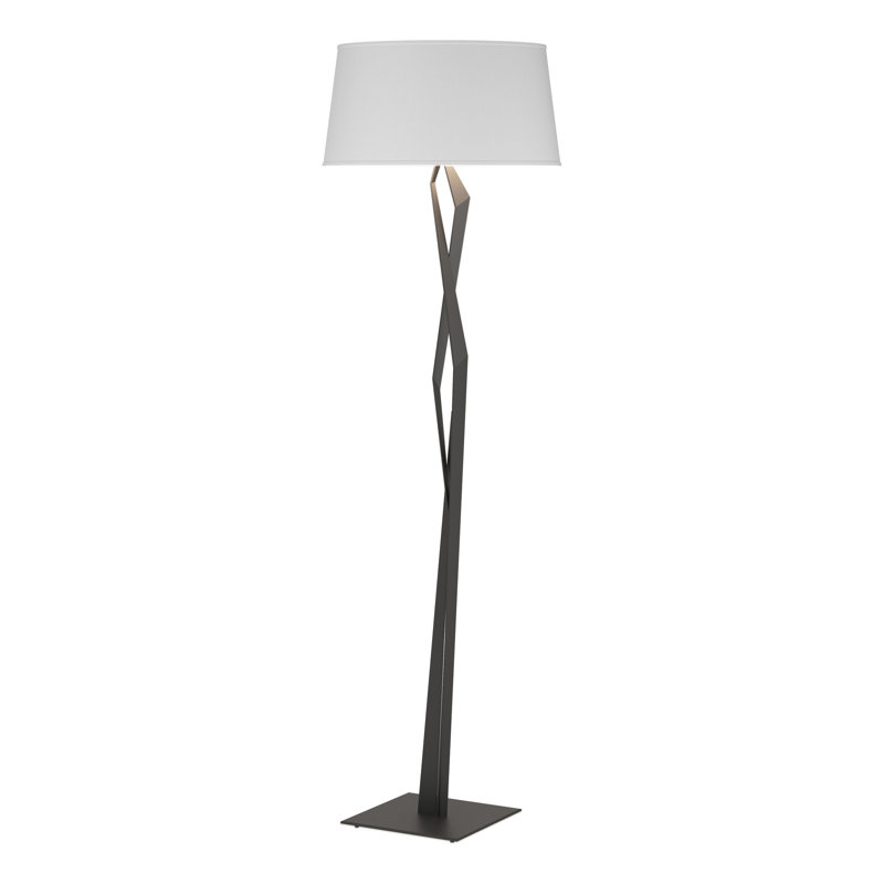 Facet 66" Novelty Floor Lamp, Black, Natural Anna