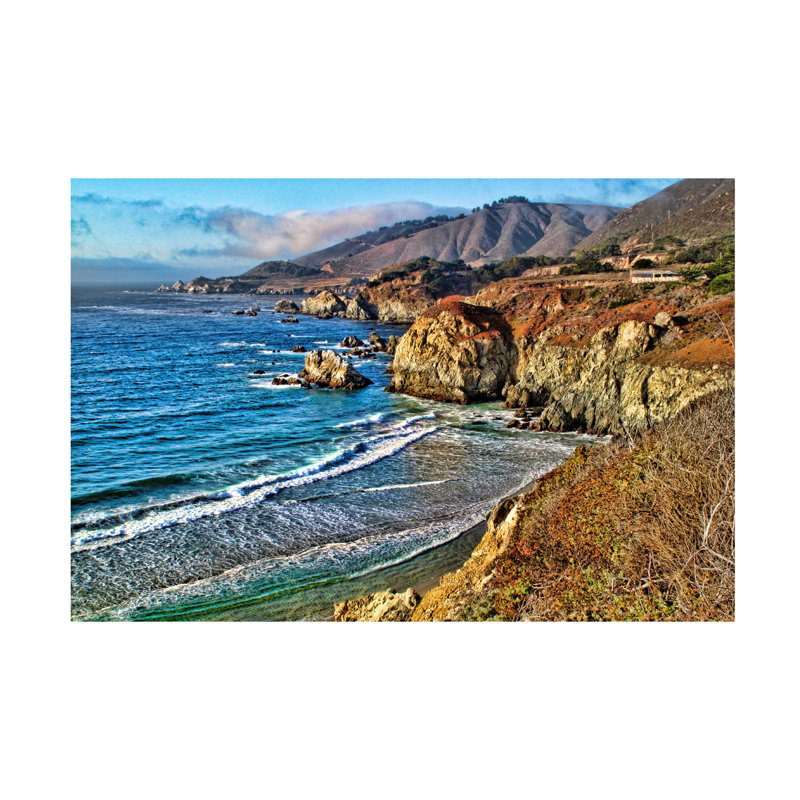 California Coastline 32" x 22" Canvas Art Print