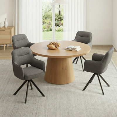 51cm H Fabric Upholstered Metal Upholstered Back Armchair in Beige