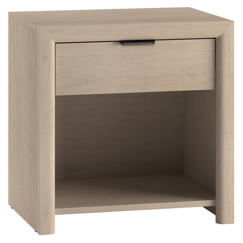Clara 24" Rectangular Nightstand, Alder White