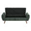 Upholstered Storage Bench with Wood Legs