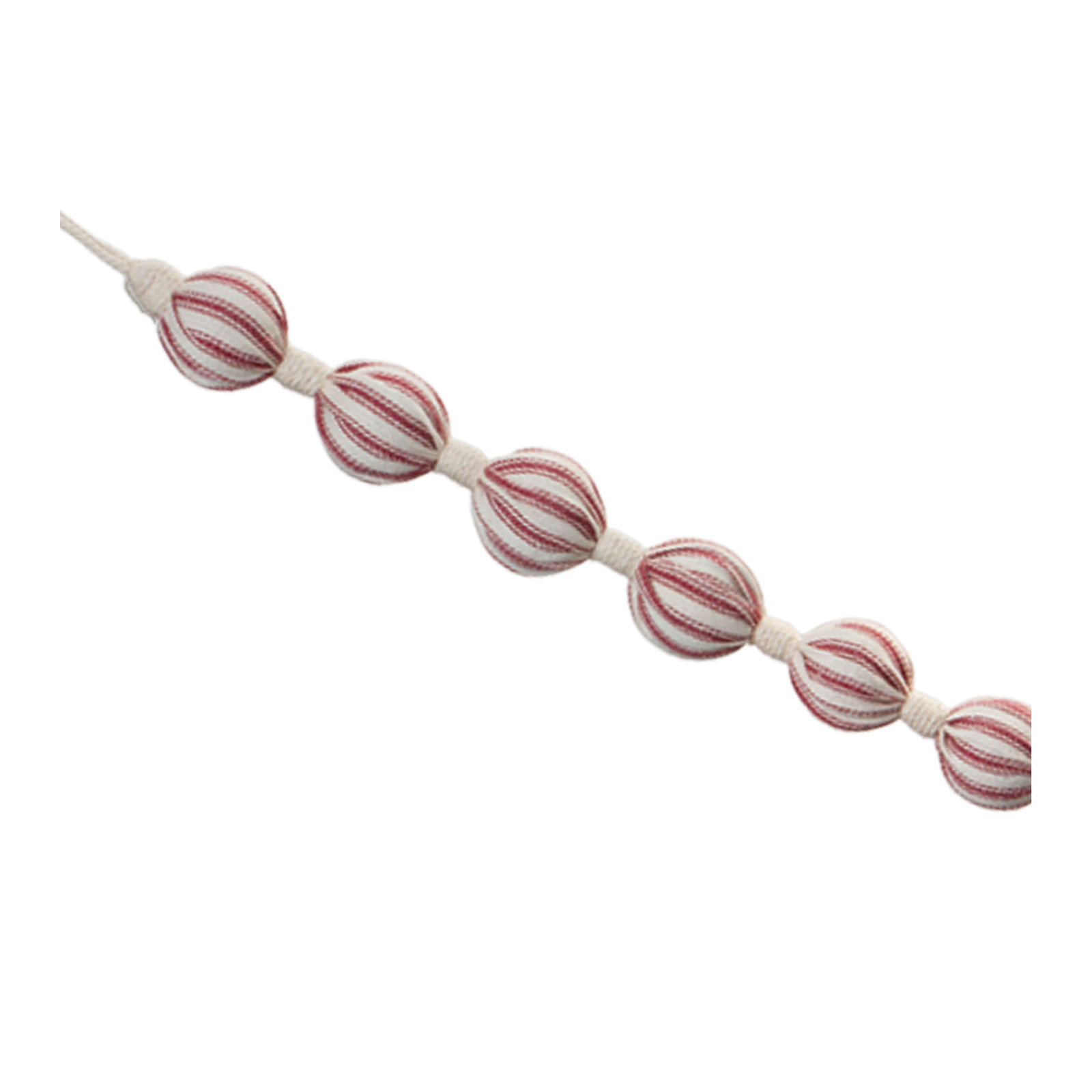 Faux Garland, Red/Cream