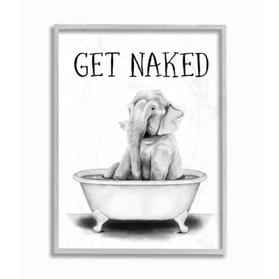 «Elephant Bathroom» par Rachel Nieman - impression d'art graphique