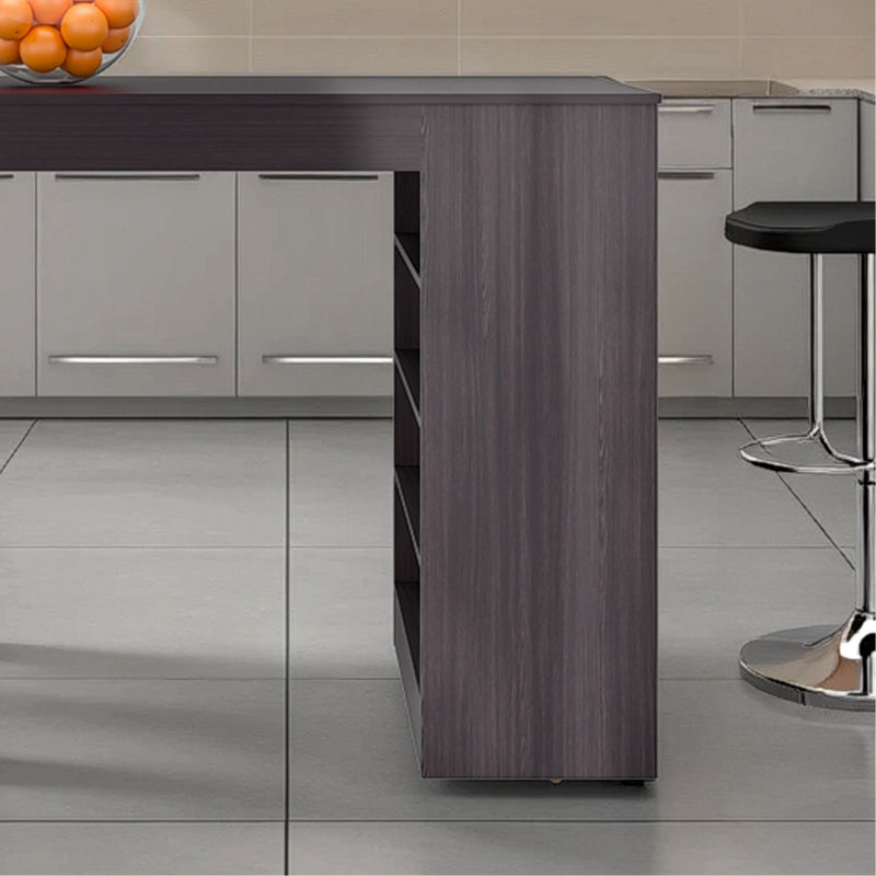 Kitchen Island with Open Storage