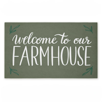 Paillasson Farmhouse Welcome