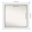 Eva White Silver Bathroom Vanity Non-Beveled Wall Mirror-115179808