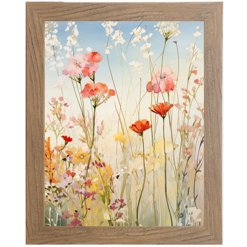 Art floral encadré par le soleil 1 fleurs printanières