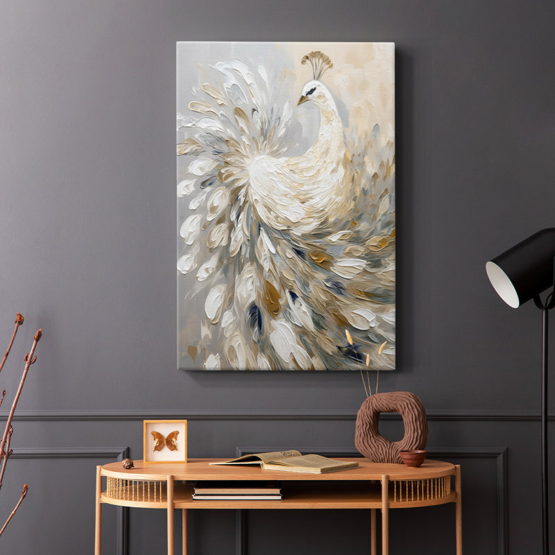 ANIMALS Series CCLVII - Toile tendue avec châssis Premium - Prêt à être accroché, H 48 po x l 32 po