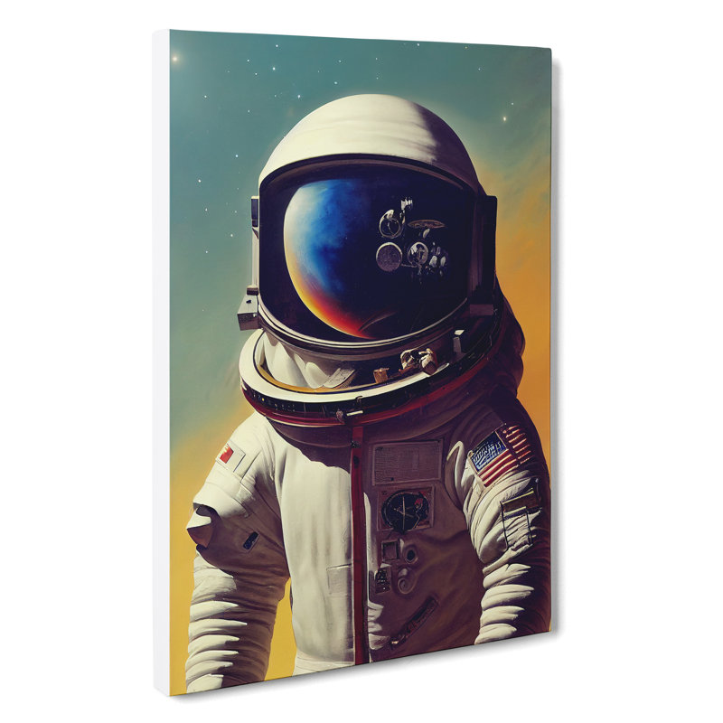 Awesome Astronaut - Wrapped Canvas, 60cm H x 40cm W x 3cm D