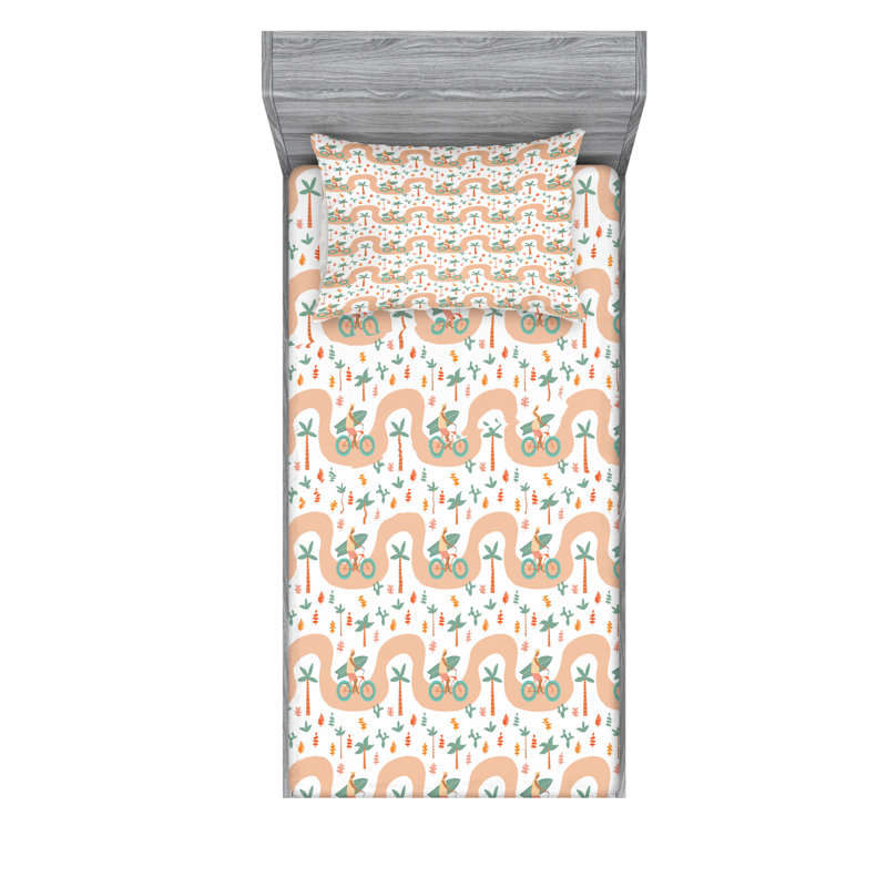 Microfiber Sheet Set, Twin Sheet Set with Fitted Sheet