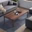 Table basse simple en noyer noir
