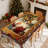 Washable Polyester Santa Claus Pattern Tablecloth for Christmas Decor-293904775