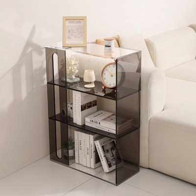 Modern minimalist acrylic bookcase
