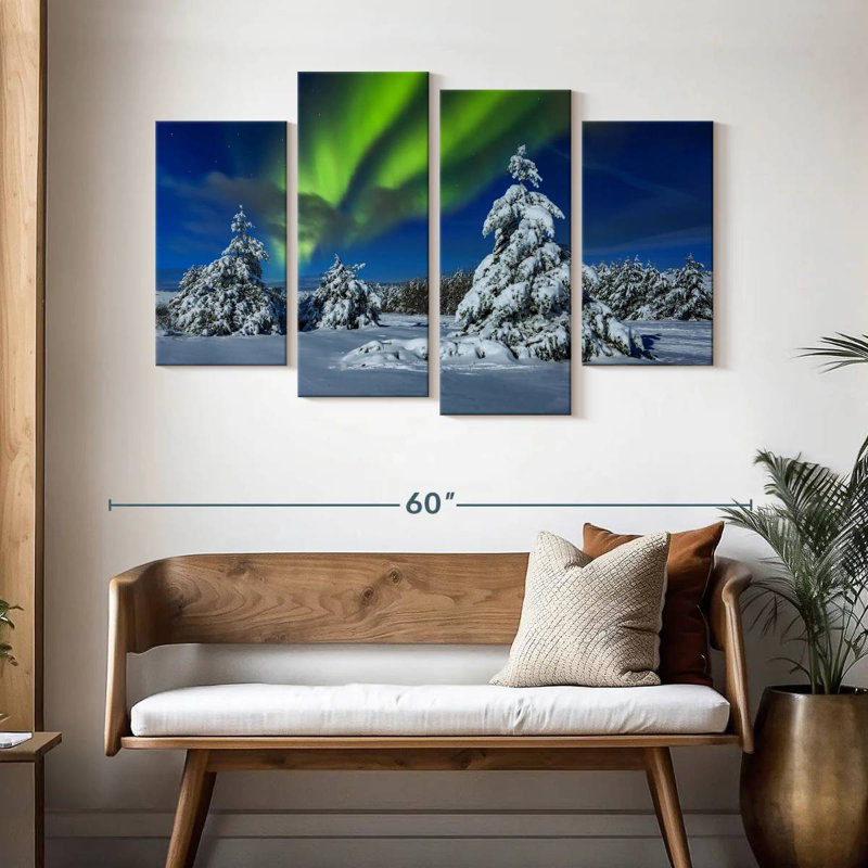 Alvord Winter Northern Lights, 32" H x 52" W