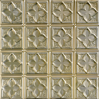 Carreau de plafond en fer-blanc clouté 2 pi x 2 pi Clover