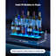 LED Lighted Liquor Bottle Display 2 Tiers 20 Inches for 10 Bottles