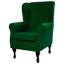 74cm Wide Tufted Velvet Wingback Chair-95847458