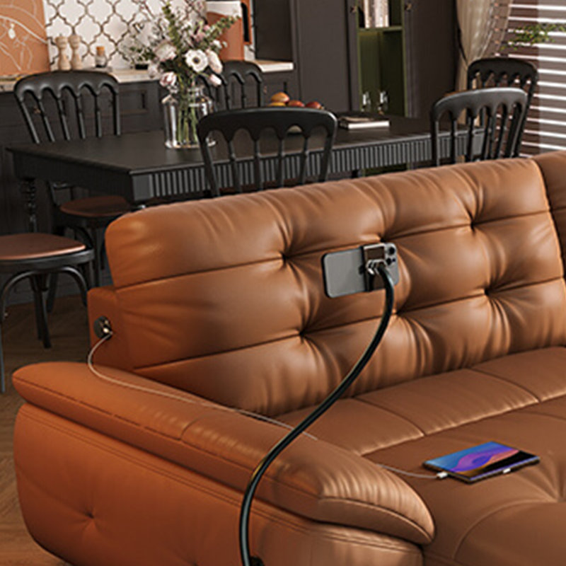 Modern Minimalist Electric Sofa, 37.4" H x 82.67" W x 42.51" D