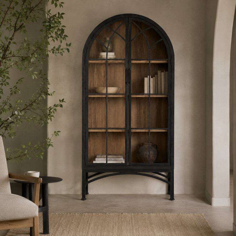 Victoria Dracaea 83" Tall Cabinet, Black