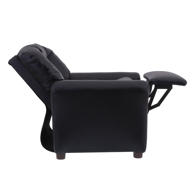 Fauteuil inclinable pour enfant, Similicuir noir