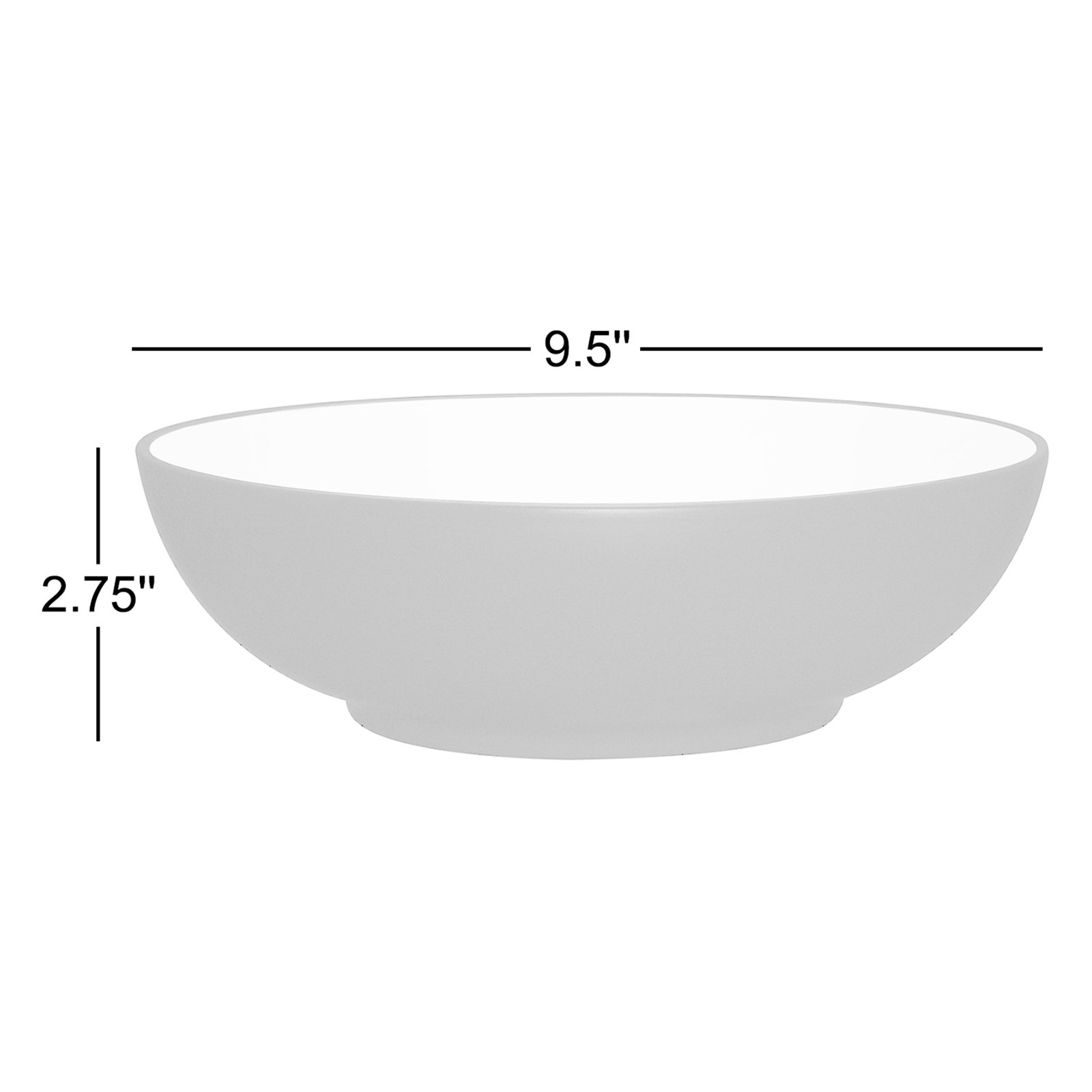 Noritake Colorwave Round Vegetable Bowl, 9-1/2", 64 Oz., Blue