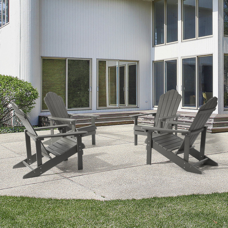Chaise Adirondack Bergenfield, Gris anthracite
