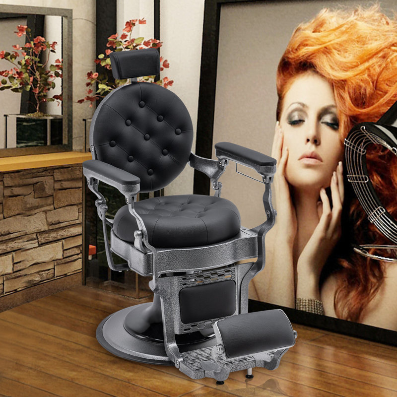 Fauteuil inclinable à haute inclinaison hydraulique, Similicuir gris