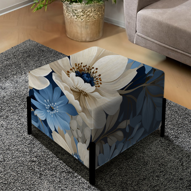 Serene Blue Garden Blooms Floral