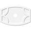 Médaillon de plafond contemporain en PVC de qualité architecturale Kailey l 24 po x H 16 po x P 2 po x P 13 po x P 1 po-36079198-137837514-137837603