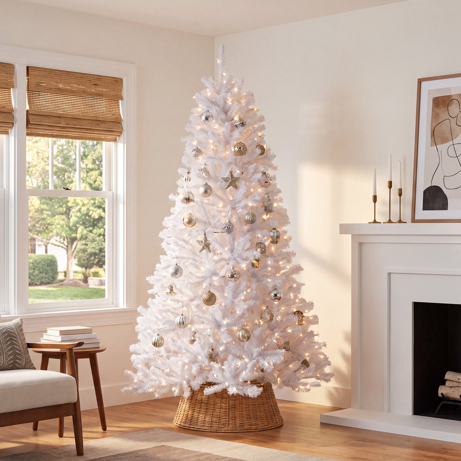 Pre-Lit Spruce Christmas Tree, 7.5'