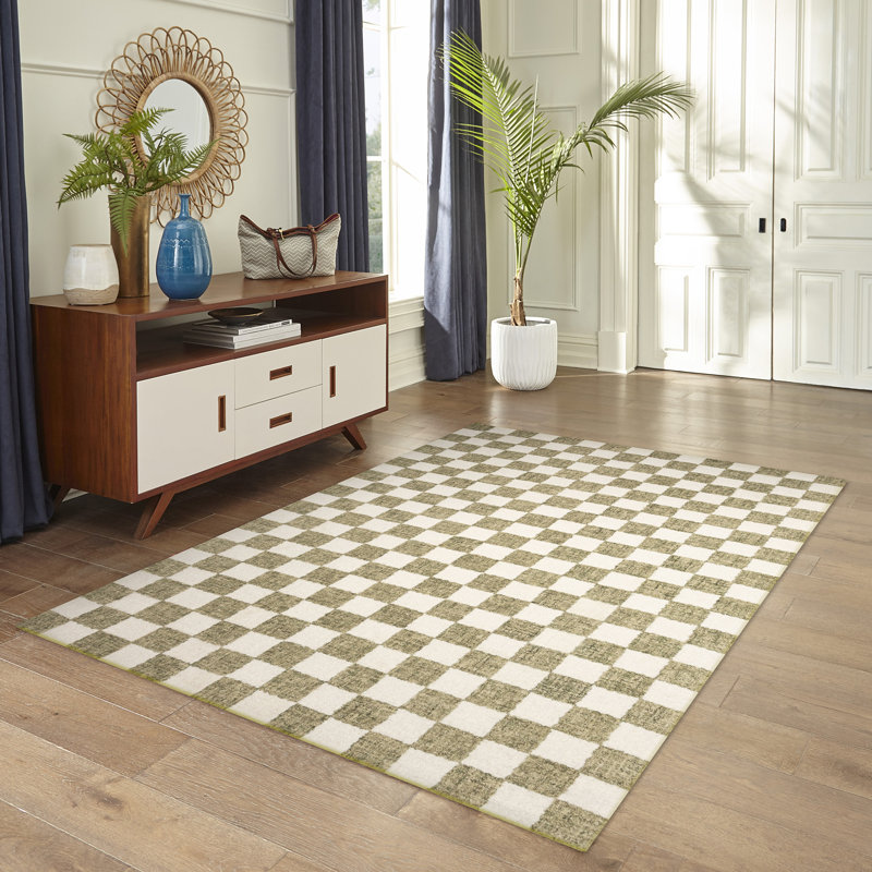 Tapis en laine Grega, Rectangle 3 pi 6 po x 5 pi 6 po