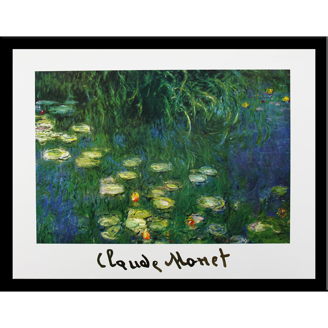 Museum Masters 'Nymphaeas of the Orangerie at Giverny' by Claude Monet Framed Poster - 24 x 32 Inch Vault W Artwork