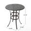 Table de bar en fonte d'aluminium