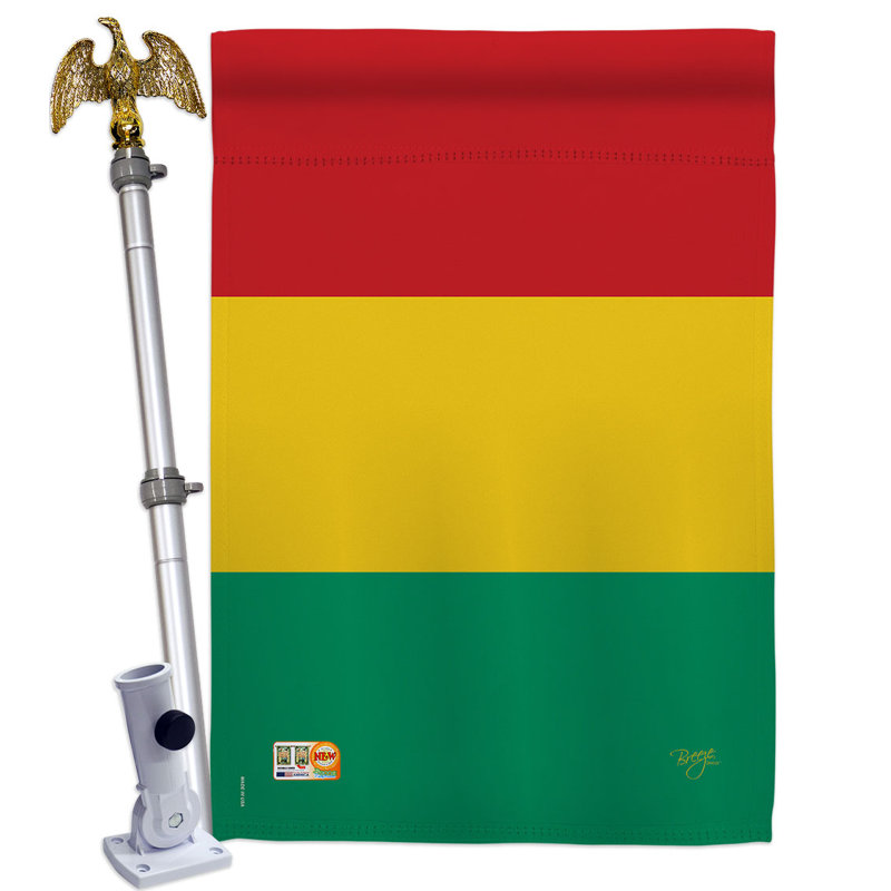 Double Sided 40'' H x 28'' W Polyester Flag Set