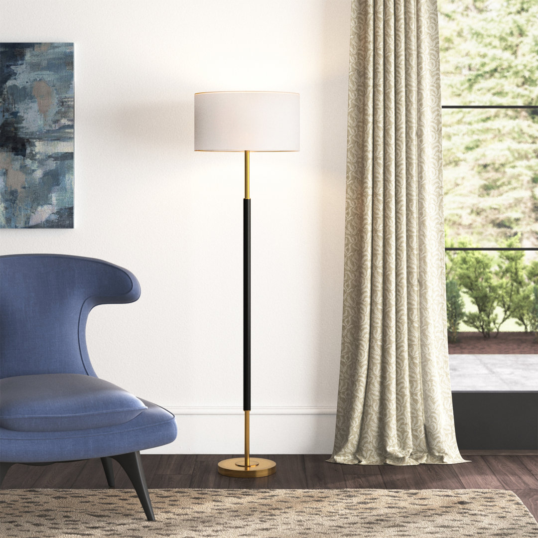 Vernia 60.5'' Gold Traditional Floor Lamp Willa Arlo™ Interiors