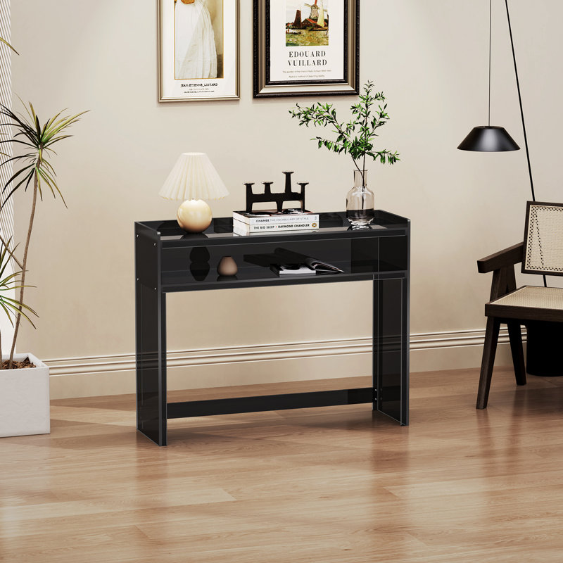 Console en acrylique, Noir