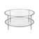 Ceno 36" Glass And Steel Round Coffee Table With Shelf