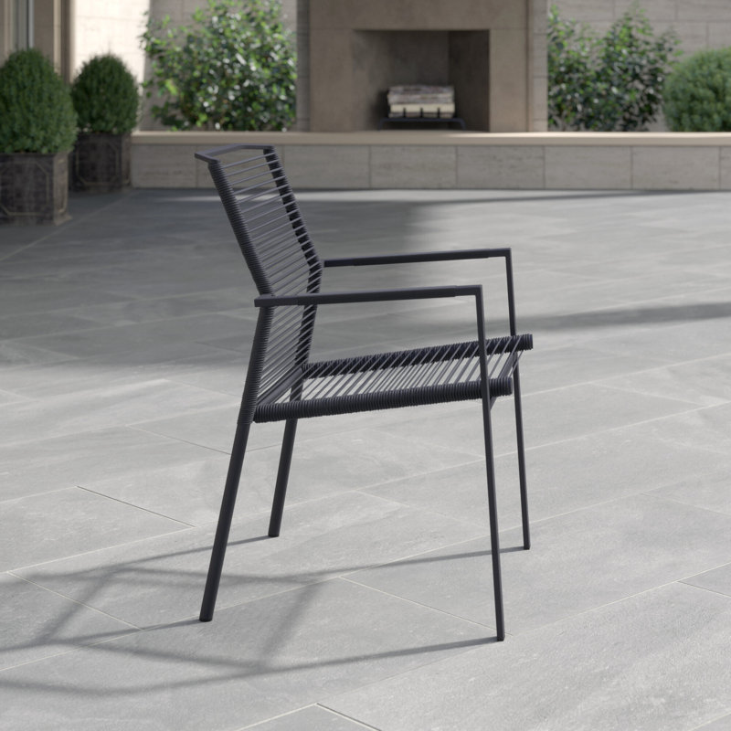 Edge Metal Patio Dining Armchair