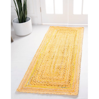Tapis tressé Branton couleur sable du désert