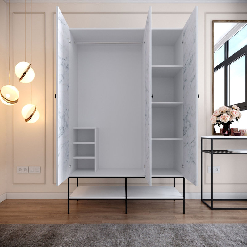 Frankie 3 Door Manufactured Wood Wardrobe
