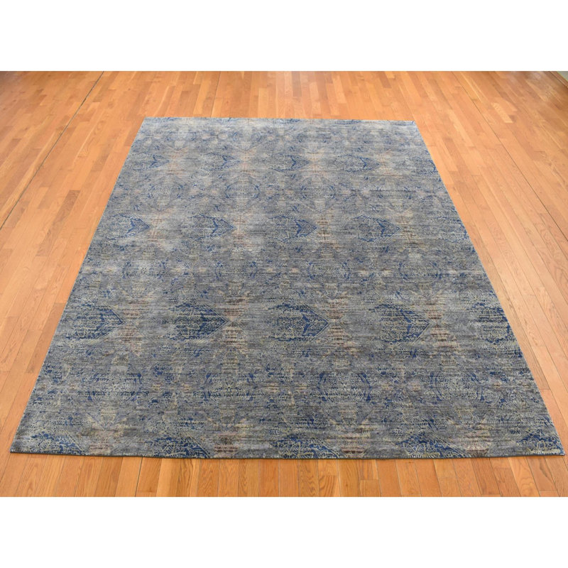 Tapis unique en laine nouvel âge 8 pi x 10 pi 2 po Zeila