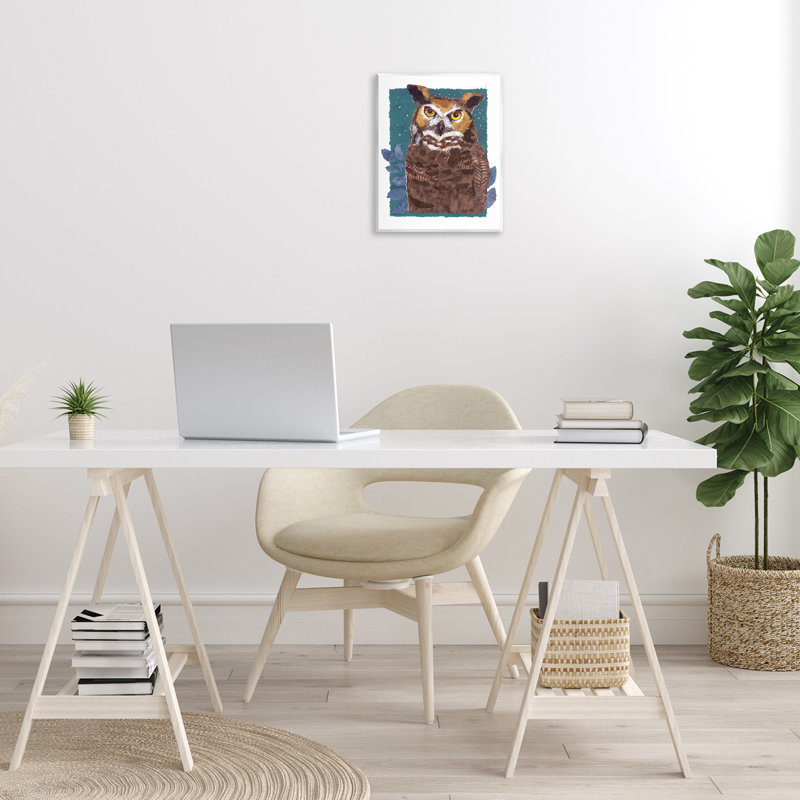 Art mural, "Stern Owl" par Nancy Overton