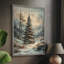 «Christmas Holiday» DCXXXV, reproduction d'art encadrée - bois massif-106520024