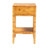 Dusten Modern And Contemporary Natural Light Mappa Burl Wood 1-Drawer Nightstand