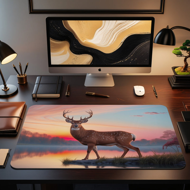 Polyester Desk Pad, 31.5x15.5