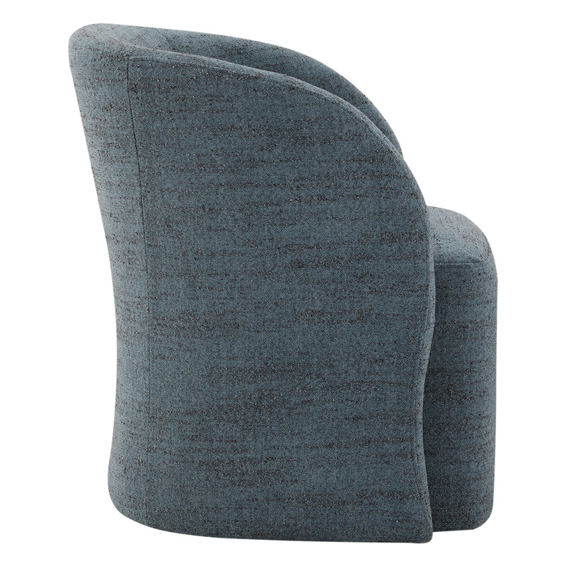 Frankie Caster Dining Chair, Steel Blue
